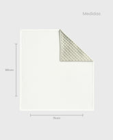 Cobija Doble Faz Burbuja Gris Bordado Surtido Medidas